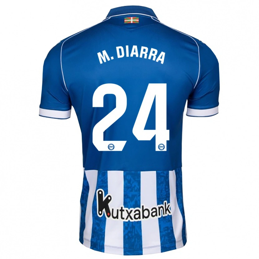 Danxen Bambino Maglia Moussa Diarra #24 Blu Bianco Nero Kit Gara Home 2026/27 Maglietta