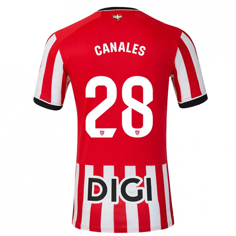 Danxen Bambino Maglia Peio Canales #28 Rosso Nero Bianco Kit Gara Home 2026/27 Maglietta