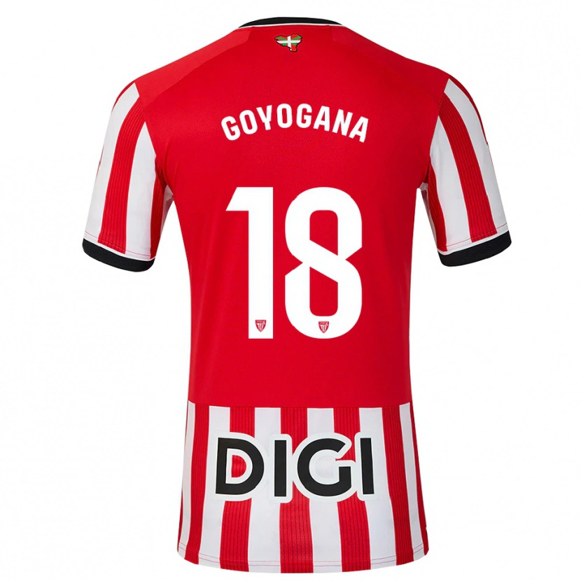 Danxen Bambino Maglia Unax Goyogana #18 Rosso Nero Bianco Kit Gara Home 2026/27 Maglietta