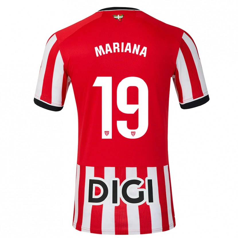 Danxen Bambino Maglia Mariana #19 Rosso Nero Bianco Kit Gara Home 2026/27 Maglietta