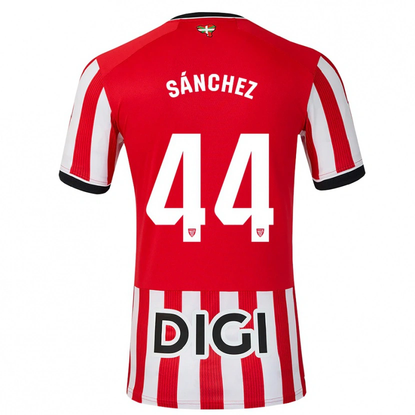 Danxen Bambino Maglia Selton Sánchez #44 Rosso Nero Bianco Kit Gara Home 2026/27 Maglietta
