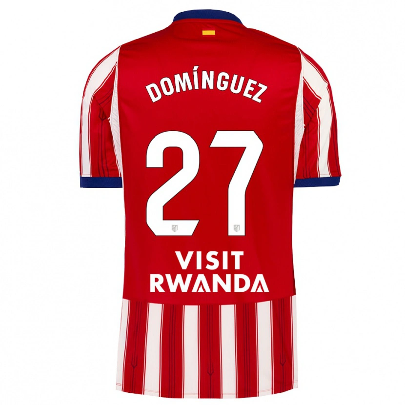 Danxen Bambino Maglia Jorge Domínguez #27 Blu Reale Rosso Bianco Kit Gara Home 2026/27 Maglietta