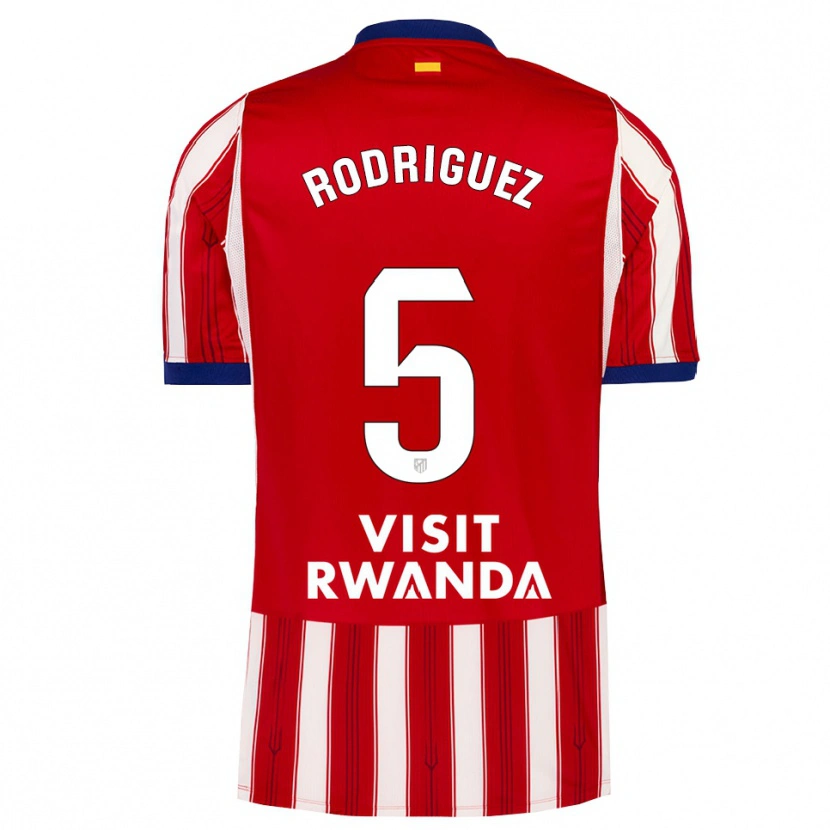 Danxen Bambino Maglia Cinta Rodriguez #5 Blu Reale Rosso Bianco Kit Gara Home 2026/27 Maglietta