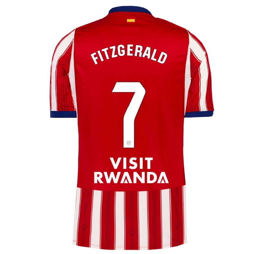 Danxen Bambino Maglia Daniel Fitzgerald #7 Blu Reale Rosso Bianco Kit Gara Home 2026/27 Maglietta