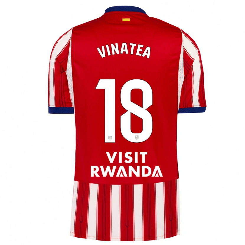 Danxen Bambino Maglia Sergio Vinatea #18 Blu Reale Rosso Bianco Kit Gara Home 2026/27 Maglietta
