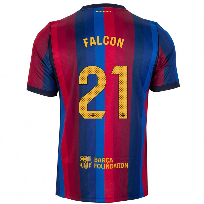 Danxen Bambino Maglia Andrea Falcon #21 Blu Reale Rosso Giallo Kit Gara Home 2026/27 Maglietta