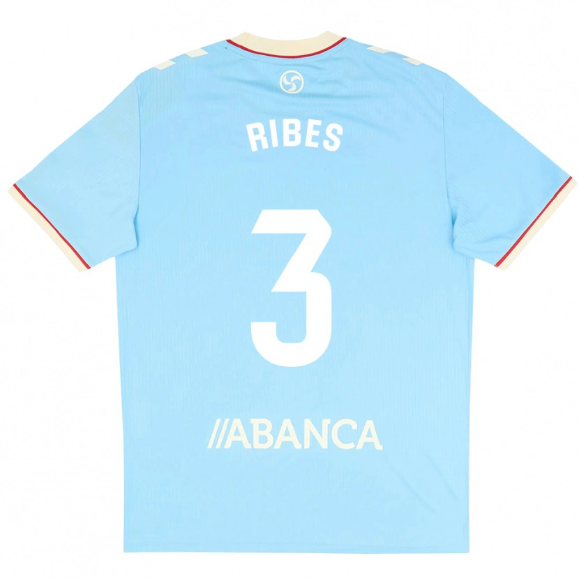 Danxen Bambino Maglia Kike Ribes #3 Azzurro Bianco Rosso Kit Gara Home 2026/27 Maglietta