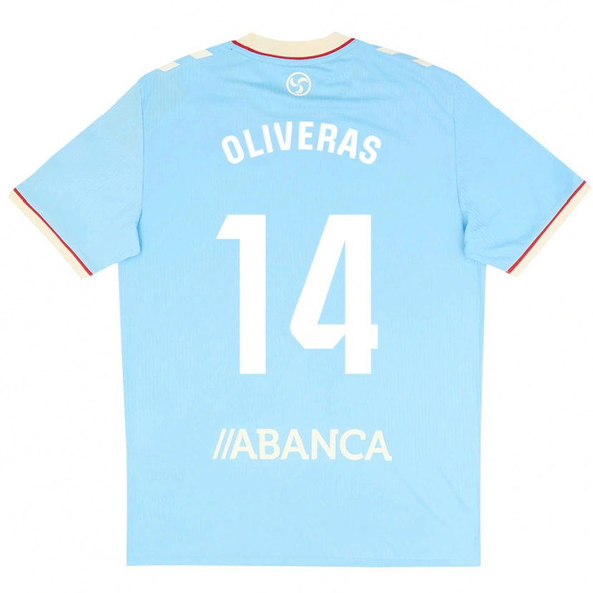 Danxen Bambino Maglia Jan Oliveras #14 Azzurro Bianco Rosso Kit Gara Home 2026/27 Maglietta