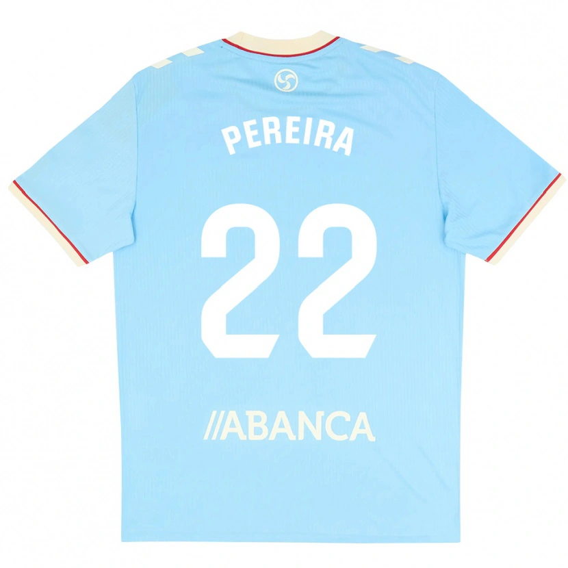 Danxen Bambino Maglia Noe Pereira #22 Azzurro Bianco Rosso Kit Gara Home 2026/27 Maglietta