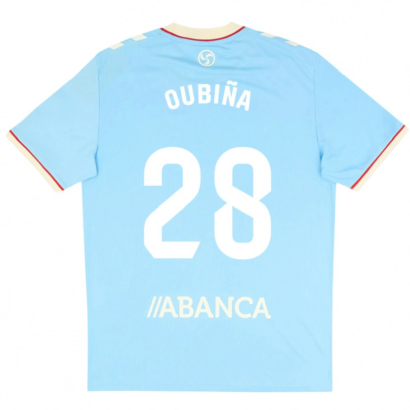 Danxen Bambino Maglia Jimena Oubiña #28 Azzurro Bianco Rosso Kit Gara Home 2026/27 Maglietta