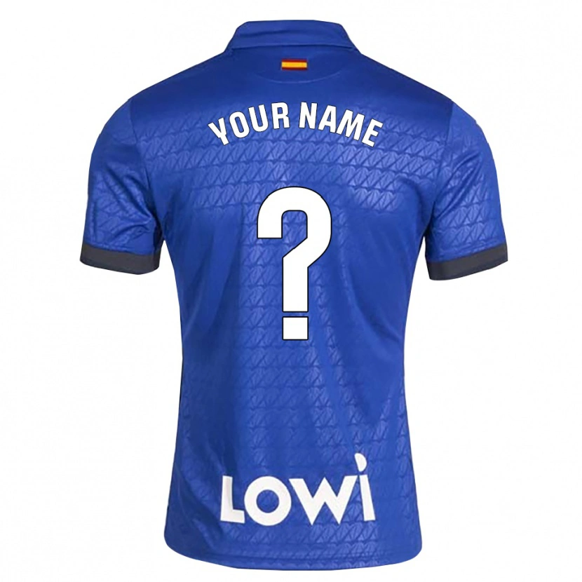 Danxen Bambino Maglia Il Tuo Nome #0 Blu Bianco Nero Kit Gara Home 2026/27 Maglietta
