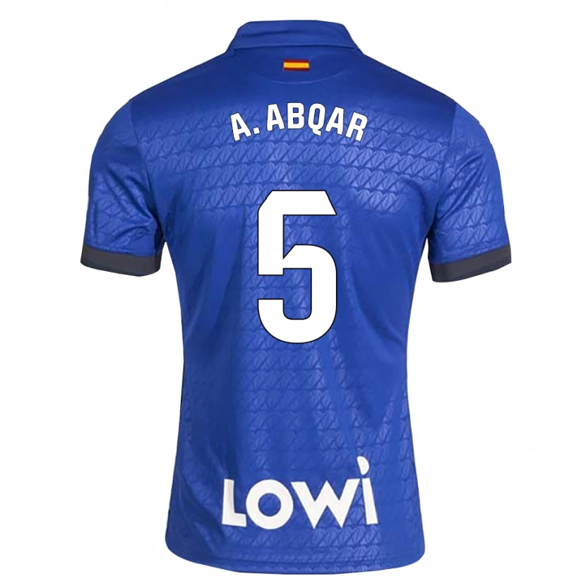 Danxen Bambino Maglia Abdel Abqar #5 Blu Bianco Nero Kit Gara Home 2026/27 Maglietta