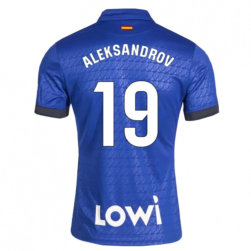 Danxen Bambino Maglia Mykyta Aleksandrov #19 Blu Bianco Nero Kit Gara Home 2026/27 Maglietta