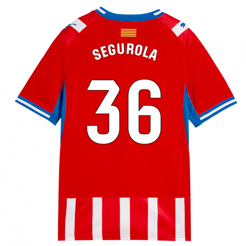 Danxen Bambino Maglia Anartz Segurola #36 Rosso Bianco Azzurro Kit Gara Home 2026/27 Maglietta