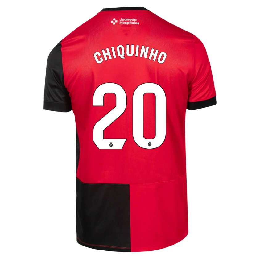 Danxen Bambino Maglia Chiquinho #20 Nero Rosso Bianco Kit Gara Home 2026/27 Maglietta
