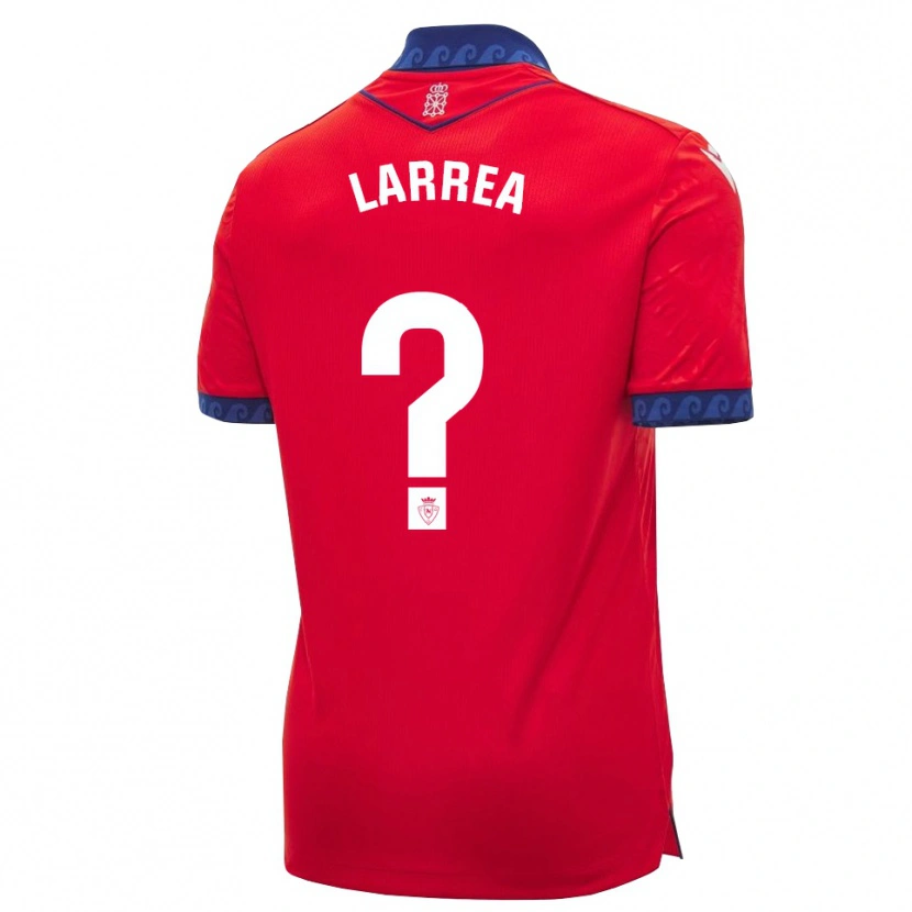 Danxen Bambino Maglia Unai Larrea #0 Rosso Navy Bianco Kit Gara Home 2026/27 Maglietta