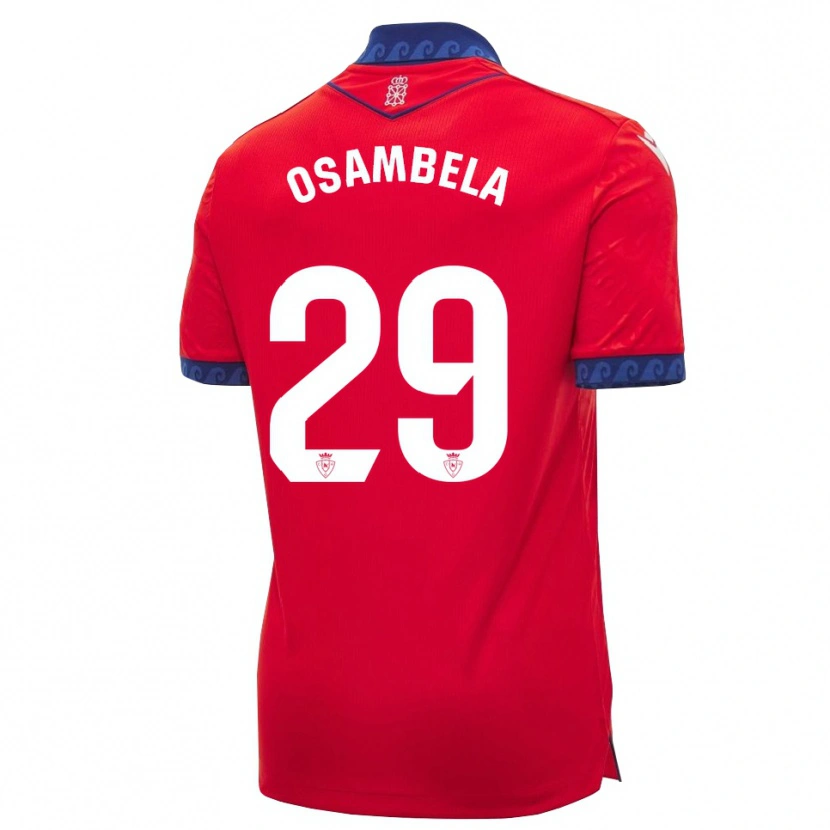 Danxen Bambino Maglia Asier Osambela #29 Rosso Navy Bianco Kit Gara Home 2026/27 Maglietta