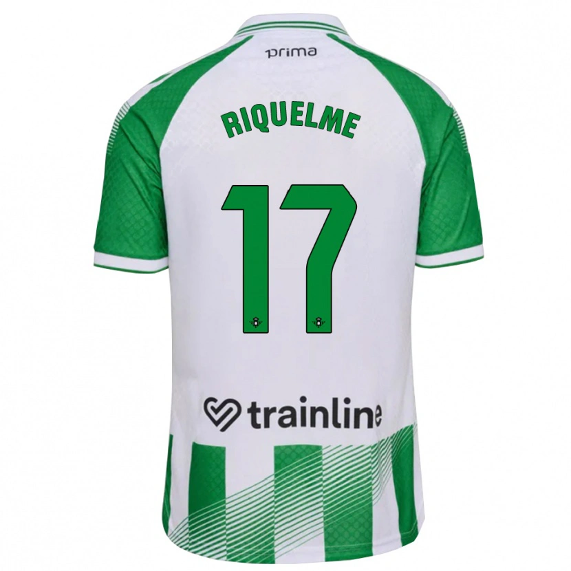 Danxen Bambino Maglia Rodrigo Riquelme #17 Verde Chiaro Nero Bianco Kit Gara Home 2026/27 Maglietta