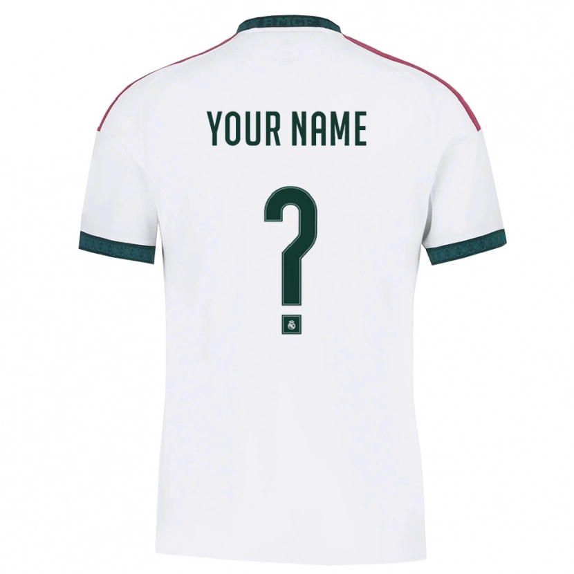 Danxen Bambino Maglia Il Tuo Nome #0 Verde Scuro Bianco Rosso Kit Gara Home 2026/27 Maglietta