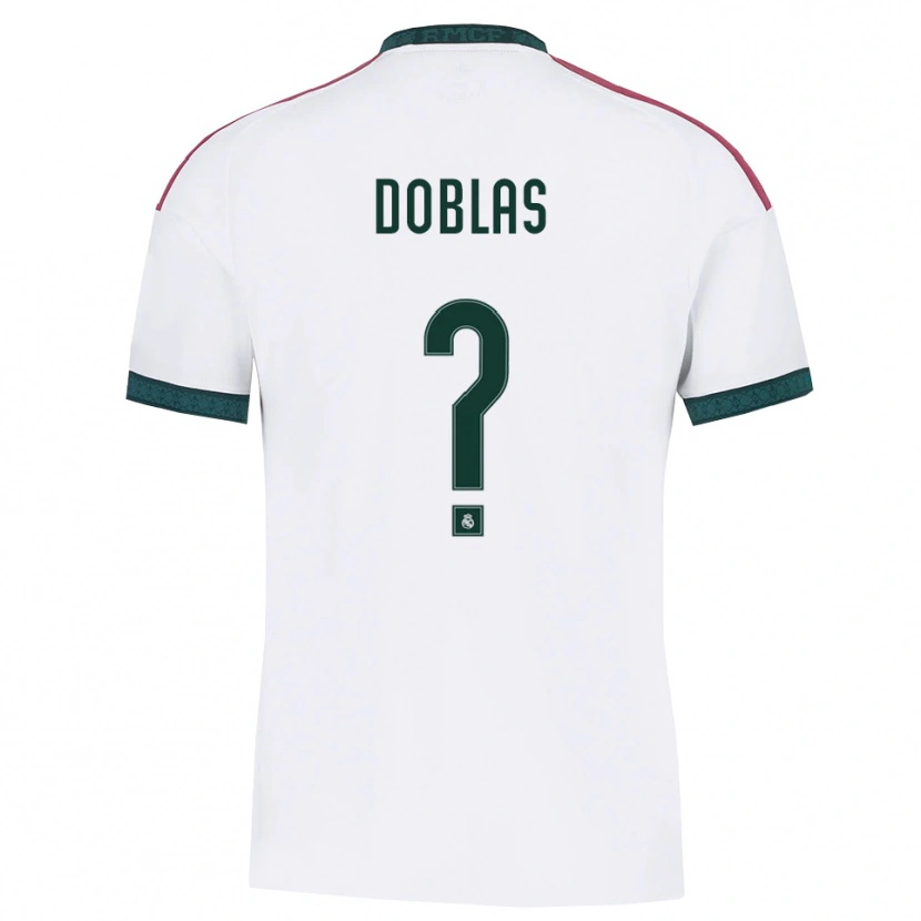 Danxen Bambino Maglia Iker Doblas #0 Verde Scuro Bianco Rosso Kit Gara Home 2026/27 Maglietta