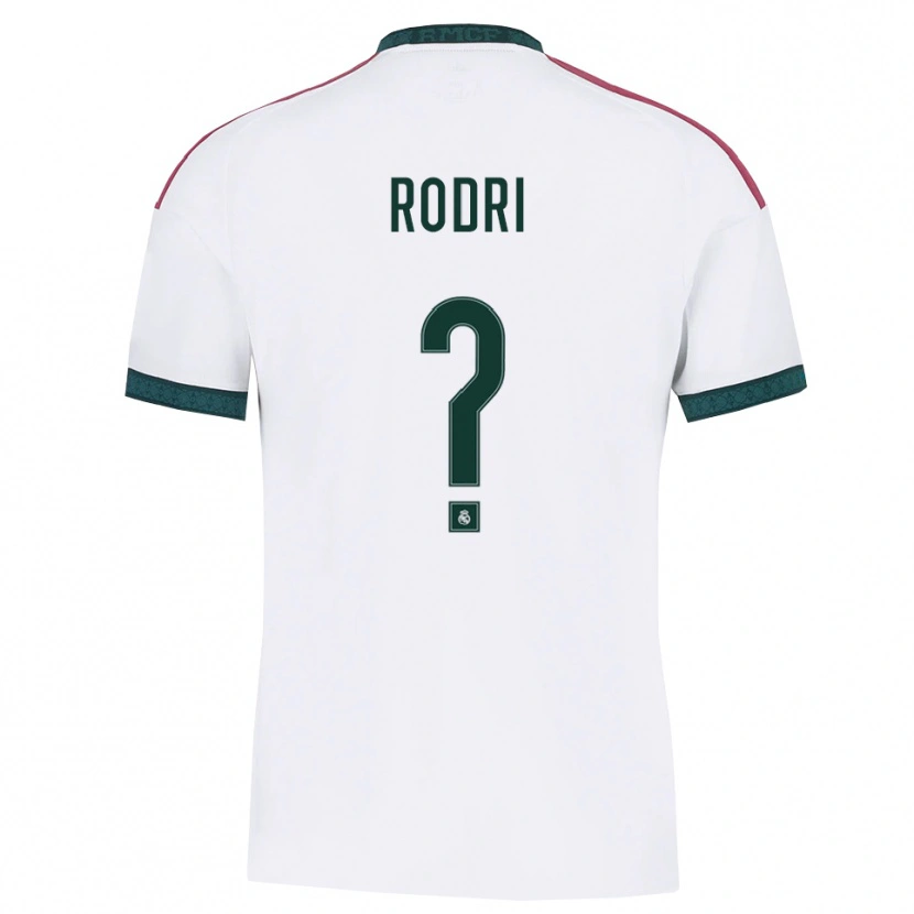 Danxen Bambino Maglia Rodri #0 Verde Scuro Bianco Rosso Kit Gara Home 2026/27 Maglietta