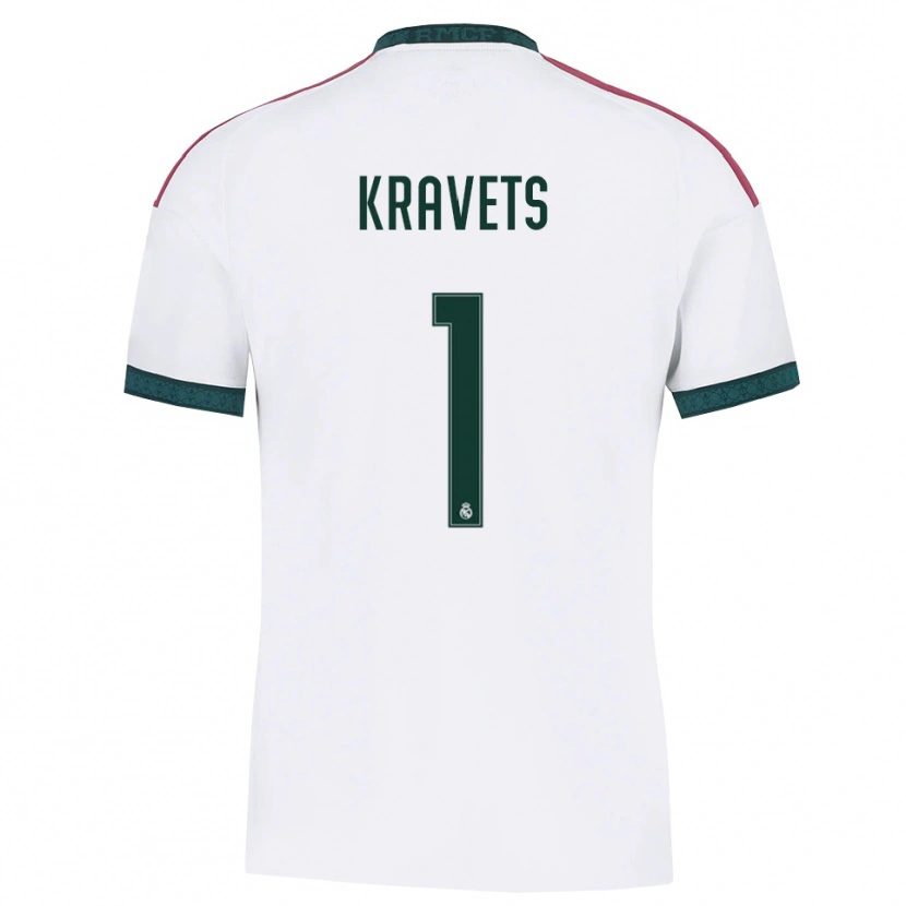 Danxen Bambino Maglia David Kravets #1 Verde Scuro Bianco Rosso Kit Gara Home 2026/27 Maglietta