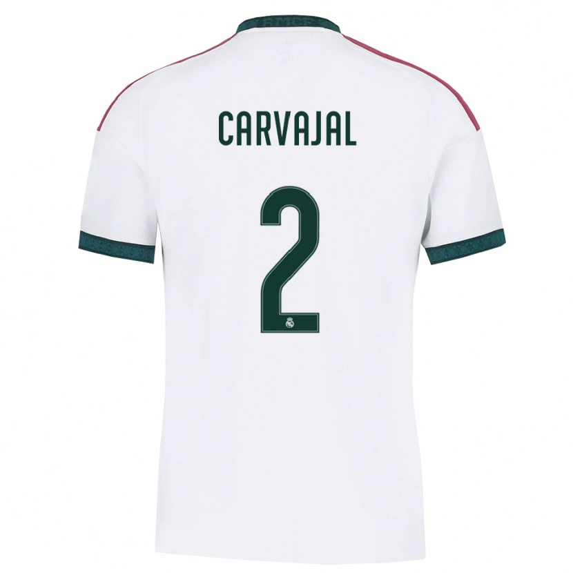 Danxen Bambino Maglia Daniel Carvajal #2 Verde Scuro Bianco Rosso Kit Gara Home 2026/27 Maglietta