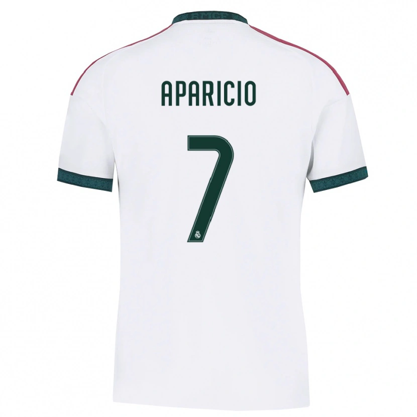 Danxen Bambino Maglia Esteban Aparicio #7 Verde Scuro Bianco Rosso Kit Gara Home 2026/27 Maglietta