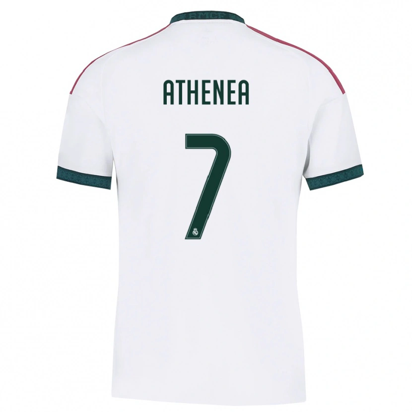 Danxen Bambino Maglia Athenea Del Castillo #7 Verde Scuro Bianco Rosso Kit Gara Home 2026/27 Maglietta