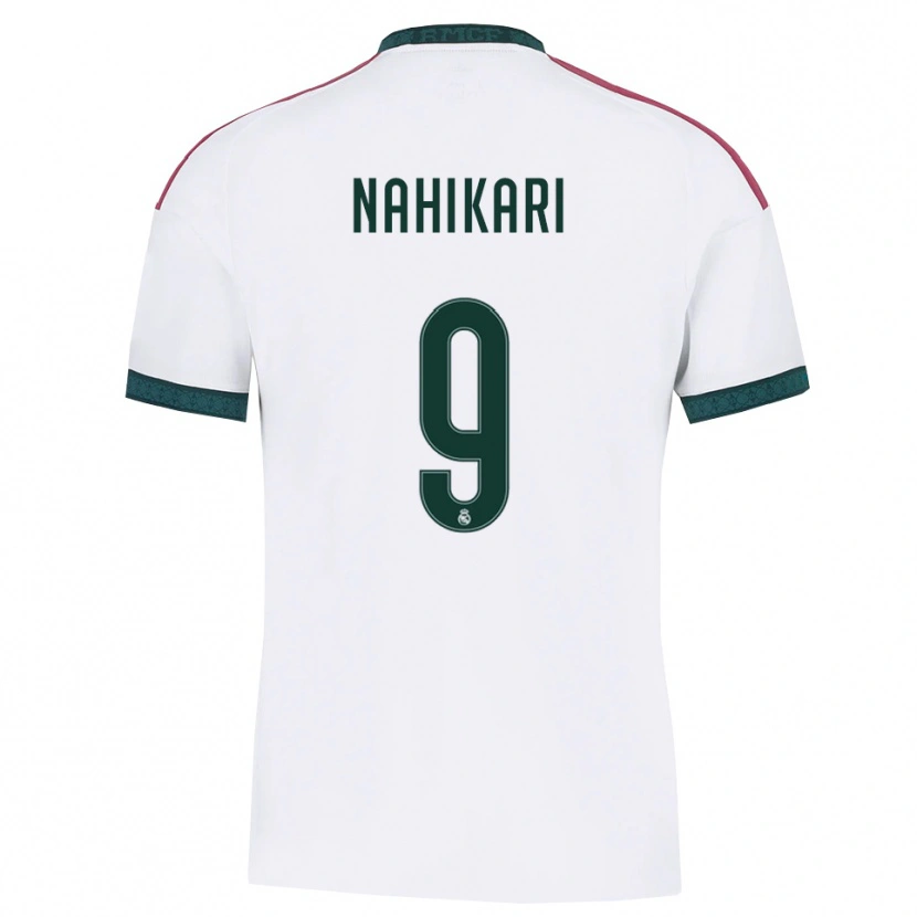 Danxen Bambino Maglia Nahikari Garcia #9 Verde Scuro Bianco Rosso Kit Gara Home 2026/27 Maglietta