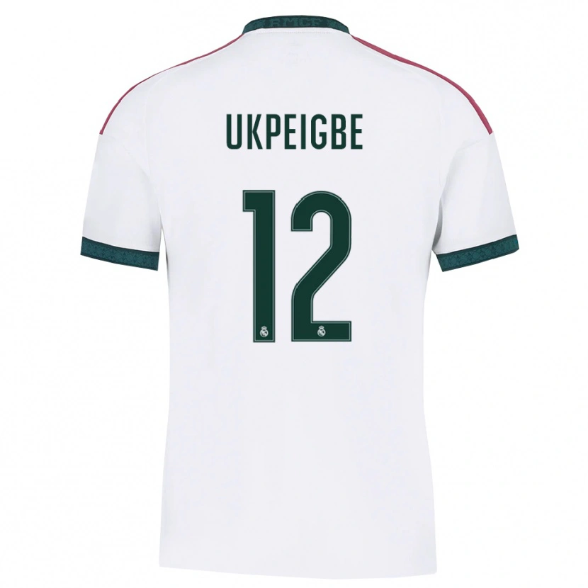 Danxen Bambino Maglia Melvin Ukpeigbe #12 Verde Scuro Bianco Rosso Kit Gara Home 2026/27 Maglietta