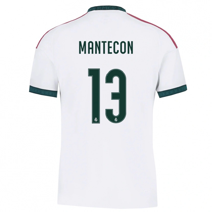Danxen Bambino Maglia Hugo Mantecon #13 Verde Scuro Bianco Rosso Kit Gara Home 2026/27 Maglietta