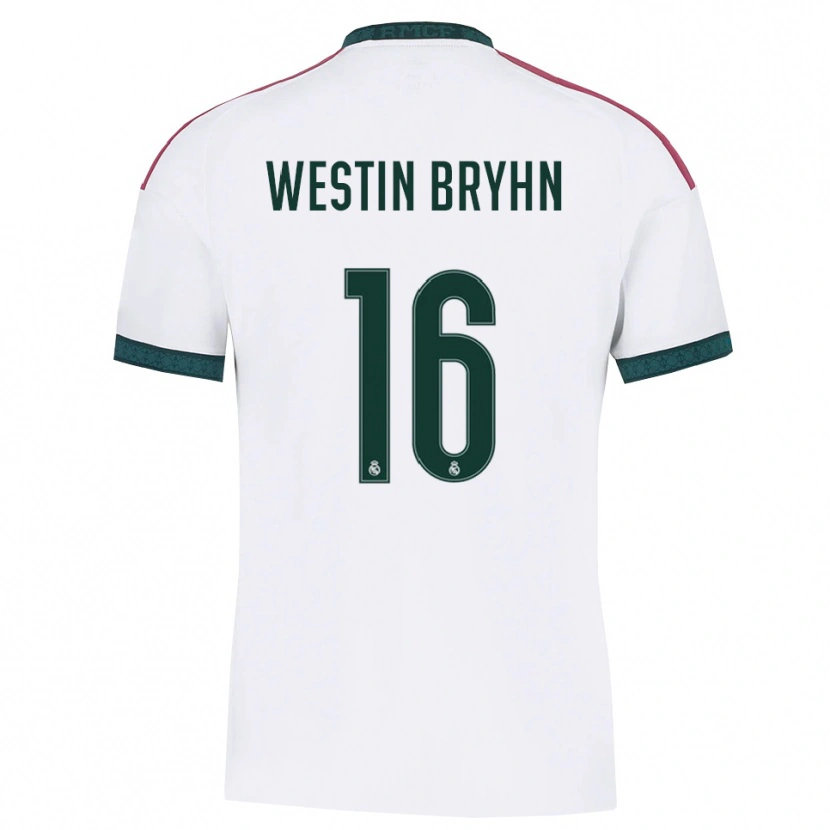 Danxen Bambino Maglia Leon Westin Bryhn #16 Verde Scuro Bianco Rosso Kit Gara Home 2026/27 Maglietta