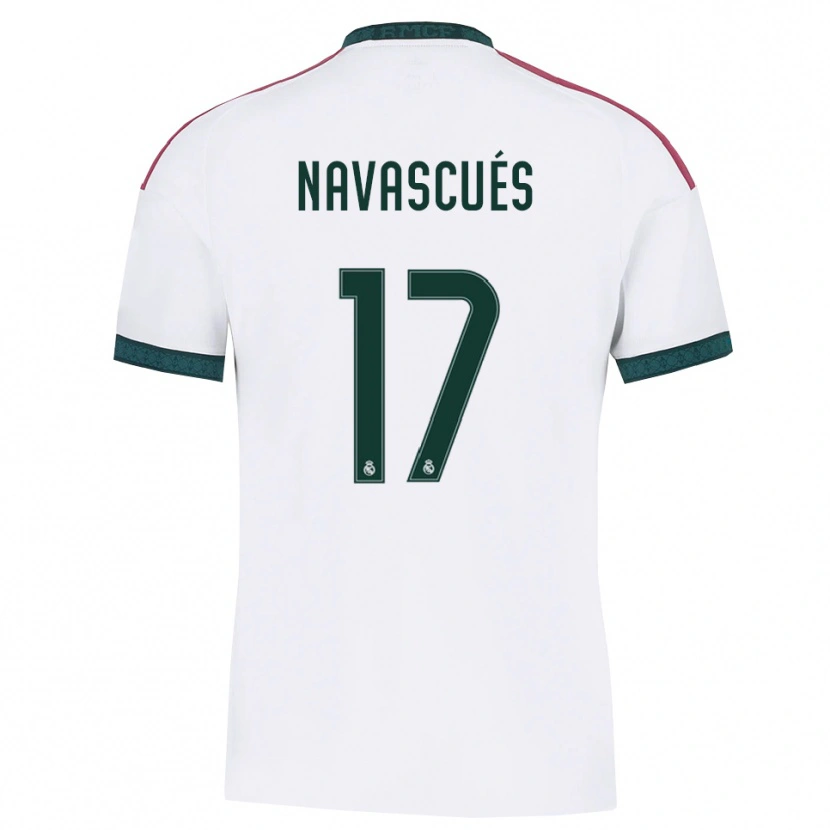Danxen Bambino Maglia Liberto Navascués #17 Verde Scuro Bianco Rosso Kit Gara Home 2026/27 Maglietta