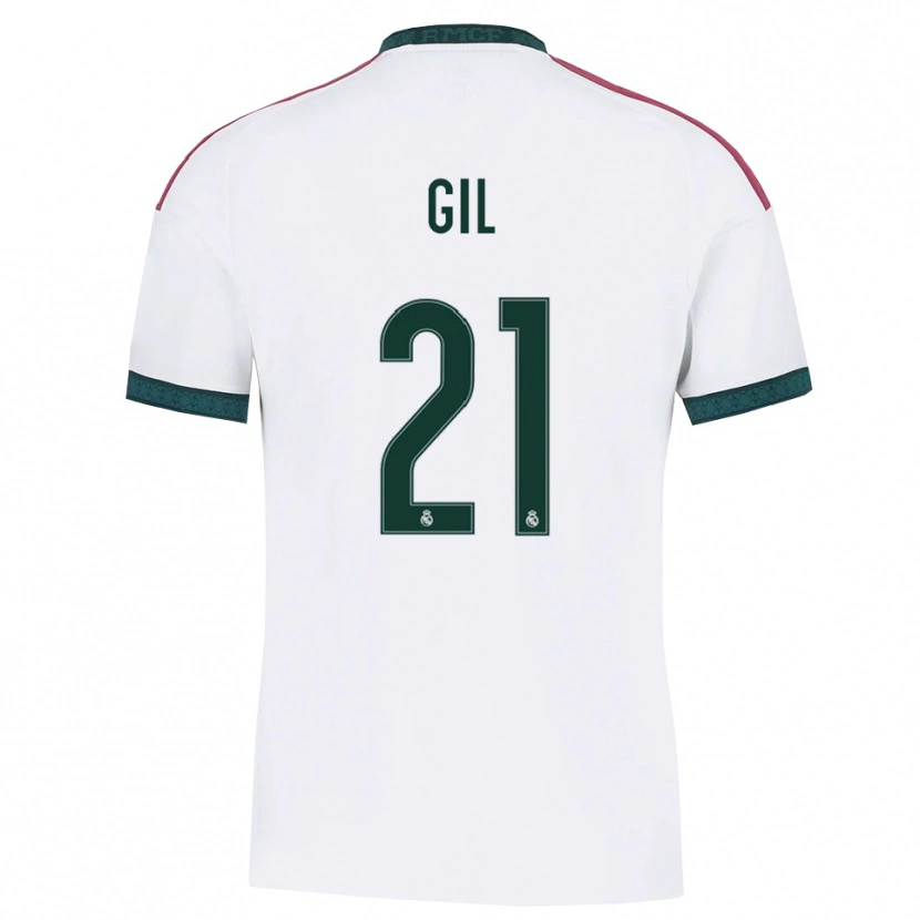 Danxen Bambino Maglia Iker Gil #21 Verde Scuro Bianco Rosso Kit Gara Home 2026/27 Maglietta