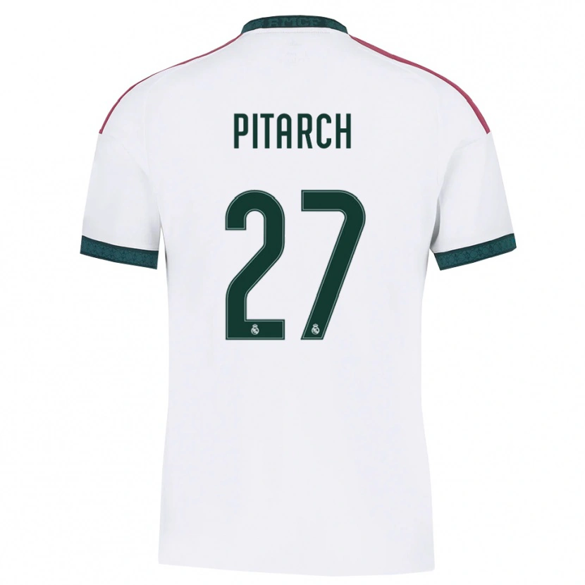 Danxen Bambino Maglia Thiago Pitarch #27 Verde Scuro Bianco Rosso Kit Gara Home 2026/27 Maglietta