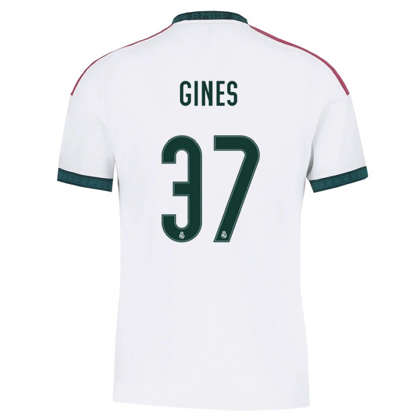 Danxen Bambino Maglia Álvaro Ginés #37 Verde Scuro Bianco Rosso Kit Gara Home 2026/27 Maglietta