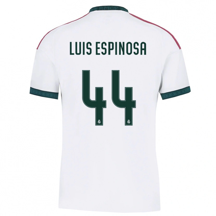 Danxen Bambino Maglia José Luis Espinosa #44 Verde Scuro Bianco Rosso Kit Gara Home 2026/27 Maglietta