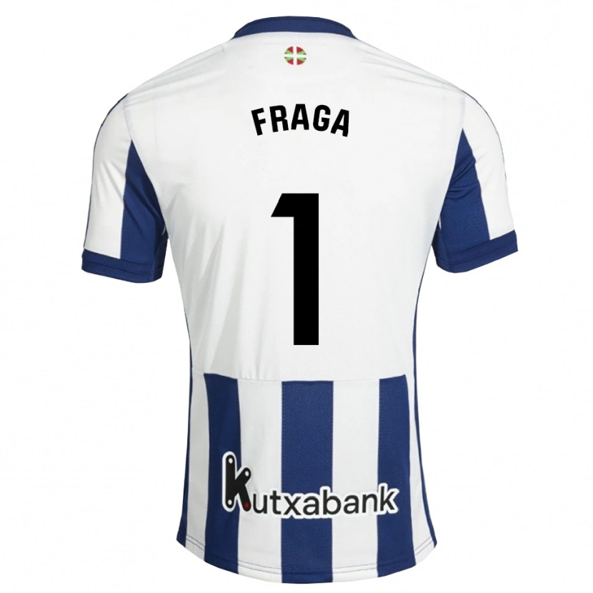 Danxen Bambino Maglia Aitor Fraga #1 Navy Bianco Goldenrod Kit Gara Home 2026/27 Maglietta