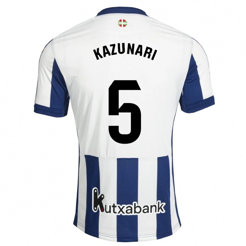 Danxen Bambino Maglia Kazunari Kita #5 Navy Bianco Goldenrod Kit Gara Home 2026/27 Maglietta