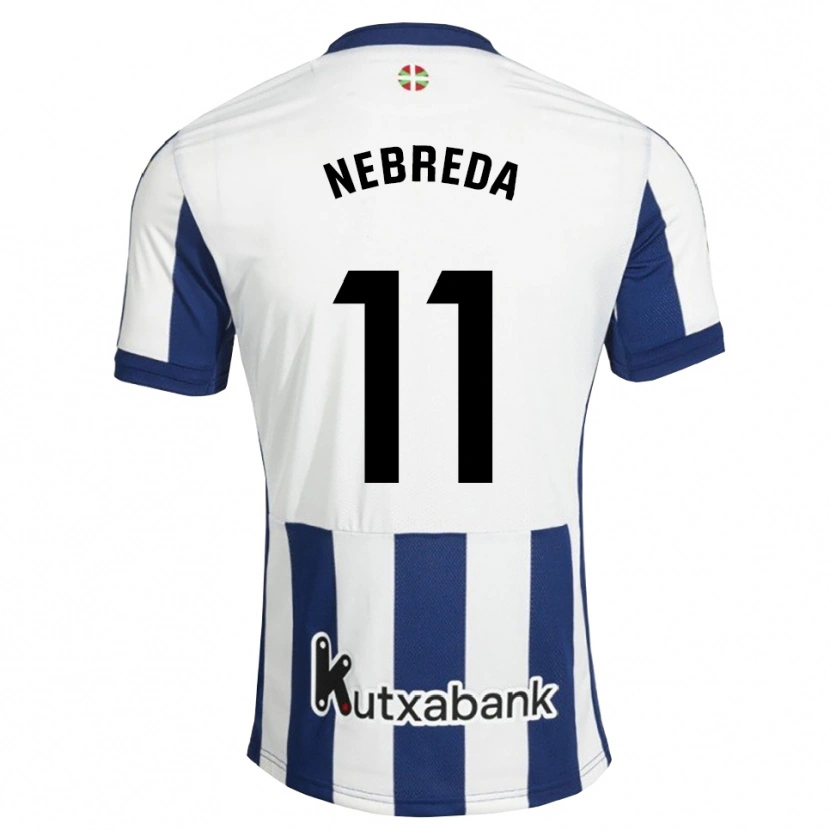 Danxen Bambino Maglia Eloy Nebreda #11 Navy Bianco Goldenrod Kit Gara Home 2026/27 Maglietta