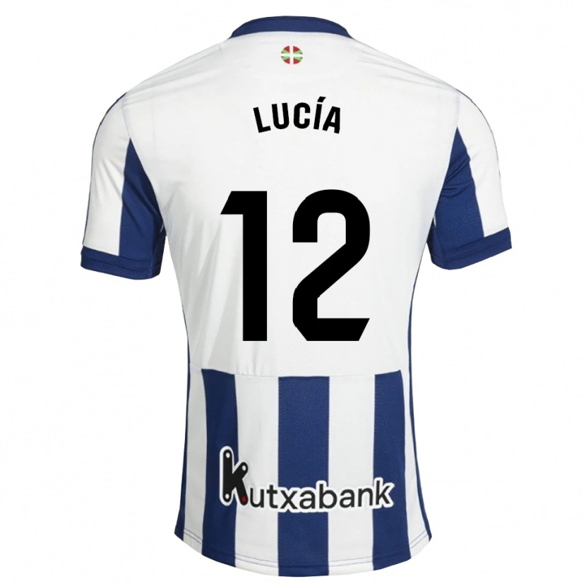 Danxen Bambino Maglia Lucía Rodríguez #12 Navy Bianco Goldenrod Kit Gara Home 2026/27 Maglietta