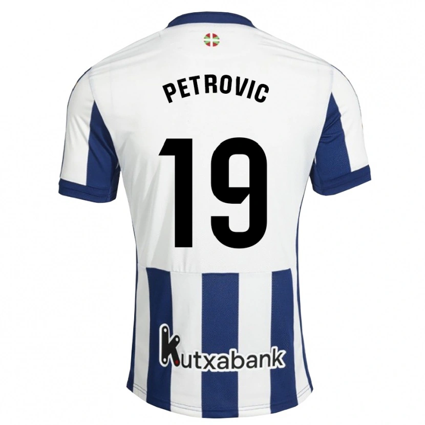 Danxen Bambino Maglia Luka Petrovic #19 Navy Bianco Goldenrod Kit Gara Home 2026/27 Maglietta