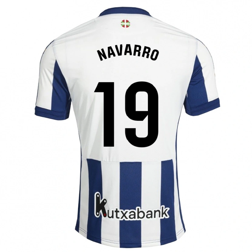 Danxen Bambino Maglia Lorena Navarro #19 Navy Bianco Goldenrod Kit Gara Home 2026/27 Maglietta
