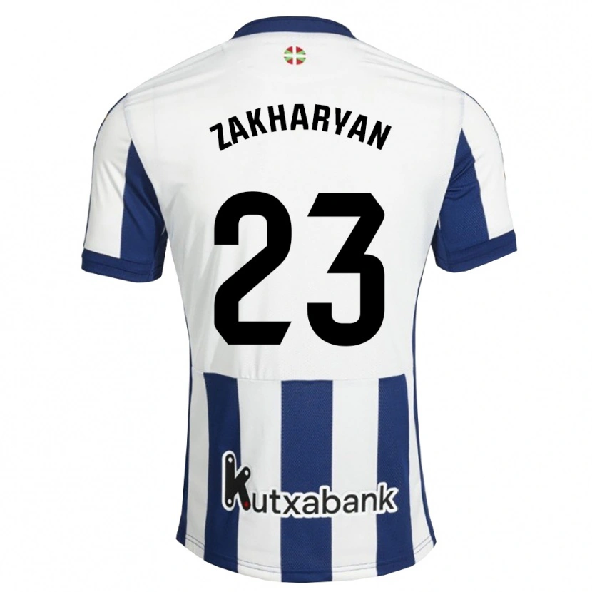 Danxen Bambino Maglia Arsen Zakharyan #23 Navy Bianco Goldenrod Kit Gara Home 2026/27 Maglietta