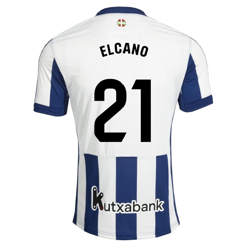 Danxen Bambino Maglia Markel Elcano #21 Navy Bianco Goldenrod Kit Gara Home 2026/27 Maglietta