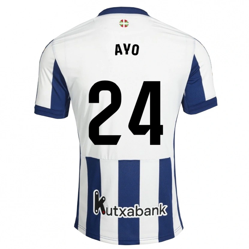 Danxen Bambino Maglia Unax Ayo #24 Navy Bianco Goldenrod Kit Gara Home 2026/27 Maglietta