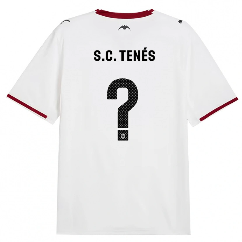 Danxen Bambino Maglia Sergi Canós #0 Nero Bianco Rosso Giallo Kit Gara Home 2026/27 Maglietta
