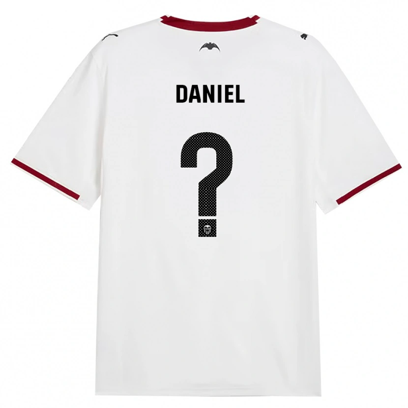 Danxen Bambino Maglia Daniel Jiménez #0 Nero Bianco Rosso Giallo Kit Gara Home 2026/27 Maglietta