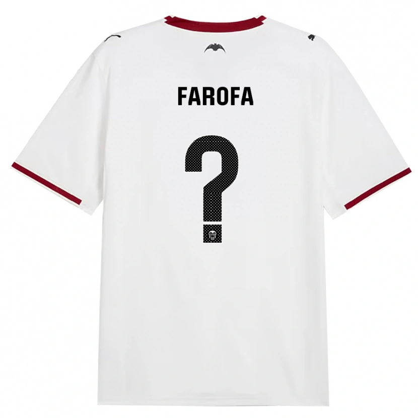 Danxen Bambino Maglia Rodrigo Farofa #0 Nero Bianco Rosso Giallo Kit Gara Home 2026/27 Maglietta
